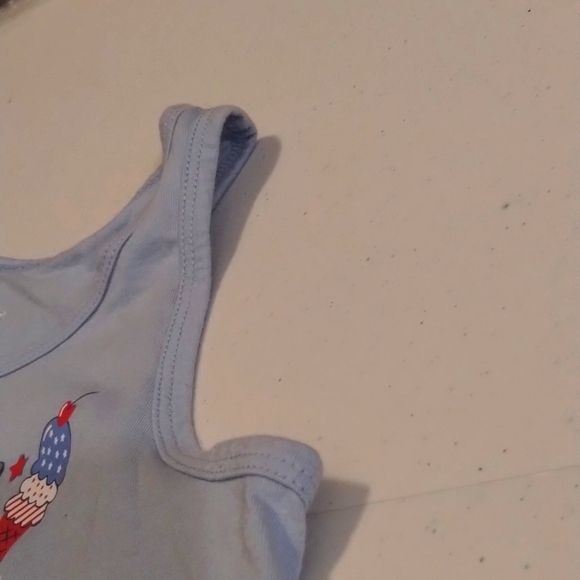 Celebrate Patriotic Sweet Land Of Freedom sleeveless Tank Top Cute Girl S (6-6X) - Picture 5 of 8